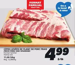 IGA FRESH PORK SIDE SPARERIBS offer