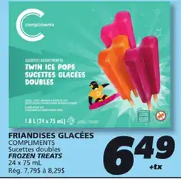 IGA COMPLIMENTS FROZEN TREATS offer
