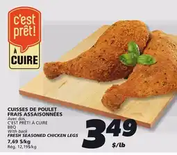 IGA C'EST PRÊT! À CUIRE FRESH SEASONED CHICKEN LEGS offer