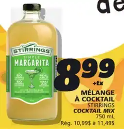 IGA STIRRINGS COCKTAIL MIX offer