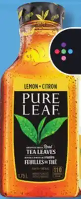 IGA PURE LEAF REFRIGERATED FRUIT DRINK, LEMONADE OR ICED TEA offer