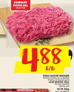 IGA LEAN MINCED VEAL offer