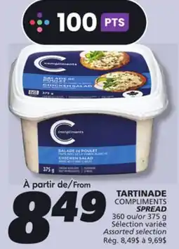 IGA COMPLIMENTS SPREAD offer
