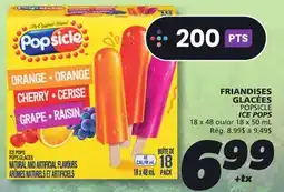 IGA POPSICLE ICE POPS offer