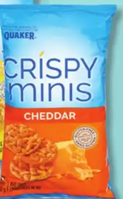 IGA QUAKER CRISPY MINIS RICE CHIPS OR CAKES offer