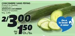 IGA SEEDLESS CUCUMBER offer