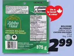 IGA ZABIHA HALAL CHICKEN BOLOGNA offer
