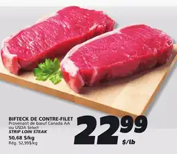 IGA USDA Select STRIP LOIN STEAK offer
