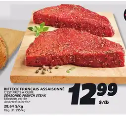 IGA C'EST PRÊT! À CUIRE SEASONED FRENCH STEAK offer