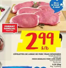 IGA FRESH BONELESS PORK LOIN CHOPS offer