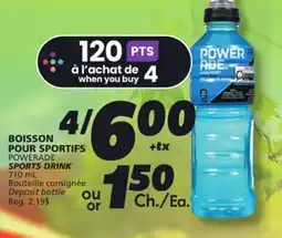 IGA POWERADE SPORTS DRINK offer