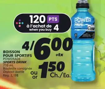 IGA POWERADE SPORTS DRINK offer