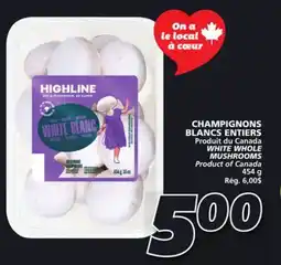 IGA WHITE WHOLE MUSHROOMS offer