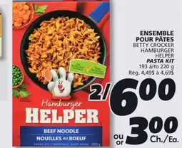 IGA BETTY CROCKER HAMBURGER HELPER PASTA KIT offer