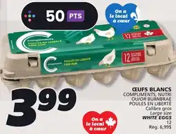 IGA COMPLIMENTS, NUTRI OR BURNBRAE POULES EN LIBERTÉ WHITE EGGS offer