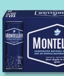 IGA MONTELLIER SPARKLING WATER-BASED DRINK OR CARBONATED NATURAL SPRING WATER offer