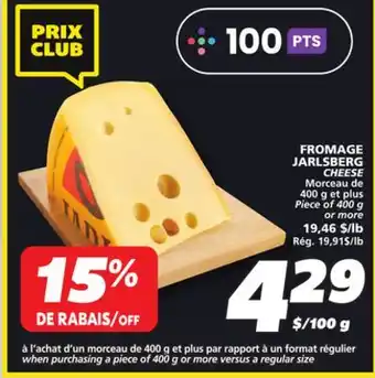 IGA JARLSBERG CHEESE offer