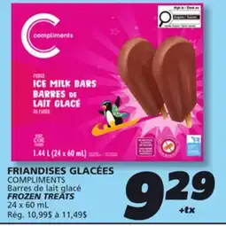 IGA COMPLIMENTS FROZEN TREATS offer