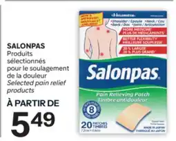 Brunet SALONPAS Produits sélectionnés pour le soulagement de la douleur offer