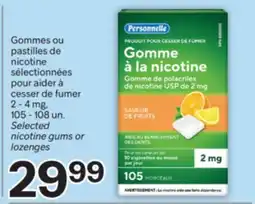 Brunet Personnelle Gommes ou pastilles de nicotine sélectionnées pour aider à cesser de fumer offer