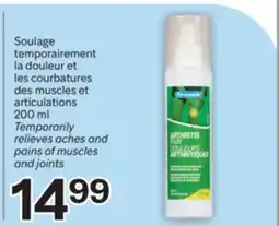 Brunet Soulage temporairement la douleur et les courbatures des muscles et articulations offer
