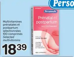 Brunet Personnelle Multivitamines prénatales et postpartum sélectionnées offer