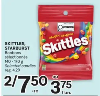 Brunet SKITTLES, STARBURST Bonbons sélectionnés offer