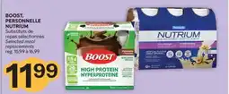 Brunet BOOST, PERSONNELLE NUTRIUM Substituts de repas sélectionnés offer
