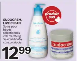 Brunet SUDOCREM, LIVE CLEAN Soins pour bébés sélectionnés offer
