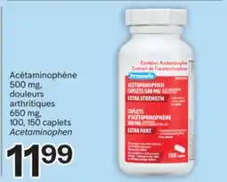 Brunet Acétaminophène 500 mg, douleurs arthritiques 650 mg, 100, 150 caplets offer