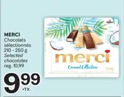 Brunet MERCI Chocolats offer