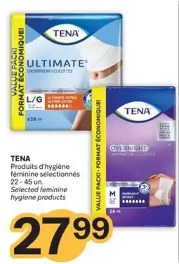 Brunet TENA Produits d'hygiène féminine sélectionnés offer