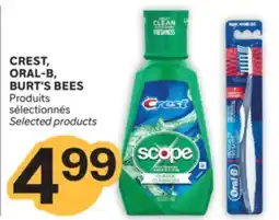 Brunet CREST, ORAL-B, BURT'S BEES Produits sélectionnés offer
