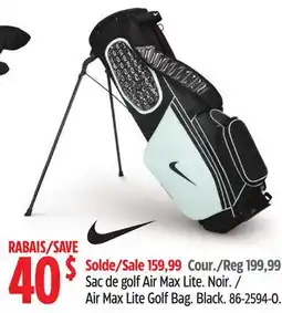 Canadian Tire NIKE Air Max Lite Golf Bag offer