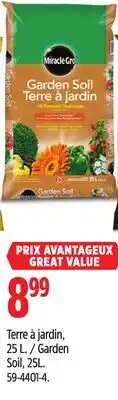 Canadian Tire Miracle-Gro Garden Soil offer