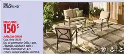 Canadian Tire FOR LIVING Orillia Conversation Set, 4-Pc offer