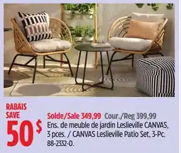 Canadian Tire CANVAS Leslieville Patio Set, 3-Pc offer