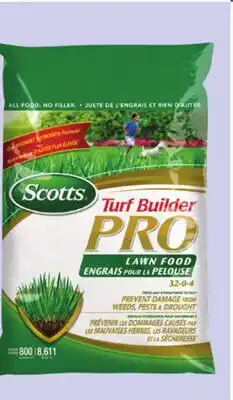 Canadian Tire Scotts Turf Builder Pro Lawn Food. Covers 800m2 offer