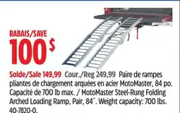 Canadian Tire MotoMaster Steel-Rung Folding Arched Loading Ramp, Pair offer