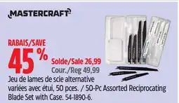 Canadian Tire Mastercraft Reciprocating Blade Set with Case offer