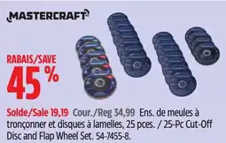 Canadian Tire 25-Pc Cut-Off Disc and Flap Wheel Set offer