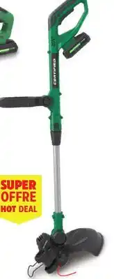 Canadian Tire CERTIFIED 20V Cordless Grass Trimmer, 12* with 2Ah Battery & Charger offer