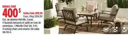 Canadian Tire Melville Chat Set, 5-Pc. 4 rocking chairs and ceramic tile table offer