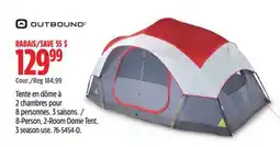 Canadian Tire OUTBOUND 8-Person, 2-Room Dome Tent. 3 season use offer