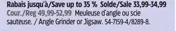 Canadian Tire Angle Grinder or Jigsaw offer