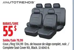 Canadian Tire AutoTrends Complete Seat Cover Kit, Black offer