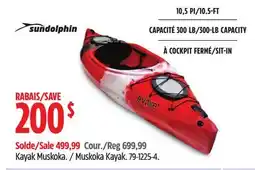 Canadian Tire Kayak Muskoka offer
