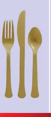 Canadian Tire Assorted Plastic Cutlery, Gold, 24-Ct offer