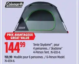 Canadian Tire Skydome 4-Person Tent offer