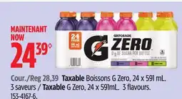 Canadian Tire Gatorade Taxable G Zero offer